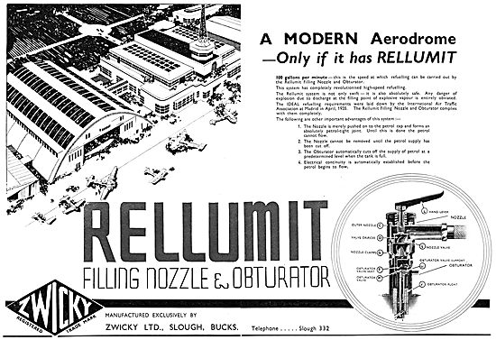 Zwicky Mobile Aircraft Refuelling Units: Rellumit Filling Nozzle 