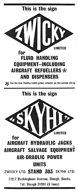 Zwicky Aircraft Refuellers - SKYHI Hydraulic Jacks & Salvage Eqpt